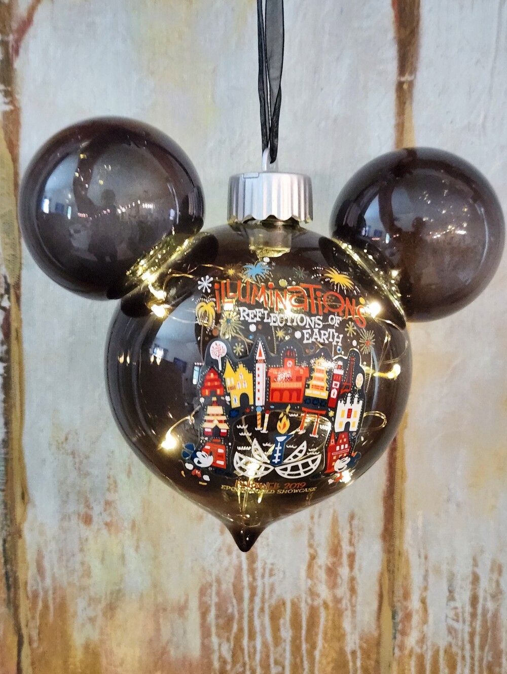 Disney Epcot Illuminations Farewell 2019 Ornament Mickey Ears - Picture 6 of 9